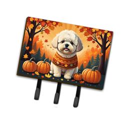 9 x 6 in. Unisex Bichon Frise Fall Leash or Key Holder