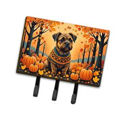 9 x 6 in. Unisex Border Terrier Fall Leash or Key Holder