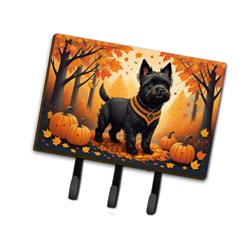 9 x 6 in. Unisex Black Cairn Terrier Fall Leash or Key Holder