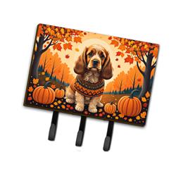 9 x 6 in. Unisex Cocker Spaniel Fall Leash or Key Holder