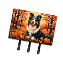 9 x 6 in. Unisex Collie Fall Leash or Key Holder