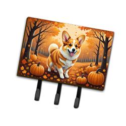 9 x 6 in. Unisex Corgi Fall Leash or Key Holder