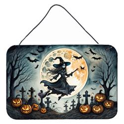 DAC2219DS812 12 x 8 in. Unisex Flying Witch Spooky Halloween Wall or Door Hanging Prints
