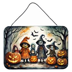 DAC2221DS812 12 x 8 in. Unisex Trick or Treaters Spooky Halloween Wall or Door Hanging Prints
