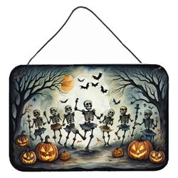 DAC2236DS812 12 x 8 in. Unisex Dancing Skeletons Spooky Halloween Wall or Door Hanging Prints