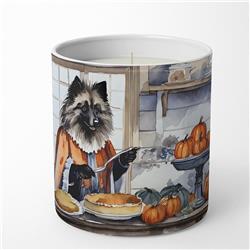 10 oz Unisex Keeshond Fall Kitchen Pumpkins Decorative Soy Candle