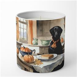 10 oz Unisex Black Lab Fall Kitchen Pumpkins Decorative Soy Candle