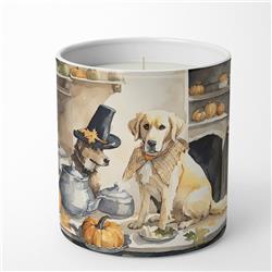 10 oz Unisex Yellow Lab Fall Kitchen Pumpkins Decorative Soy Candle
