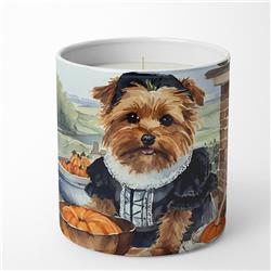 DAC1795CDL 10 oz Unisex Norfolk Terrier Fall Kitchen Pumpkins Decorative Soy Candle
