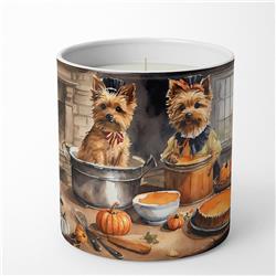 10 oz Unisex Norwich Terrier Fall Kitchen Pumpkins Decorative Soy Candle