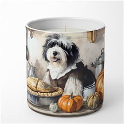 DAC1797CDL 10 oz Unisex Old English Sheepdog Fall Kitchen Pumpkins Decorative Soy Candle