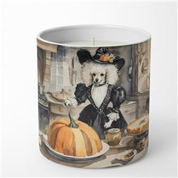 10 oz Unisex Poodle Fall Kitchen Pumpkins Decorative Soy Candle