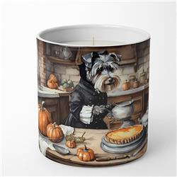 10 oz Unisex Schnauzer Fall Kitchen Pumpkins Decorative Soy Candle