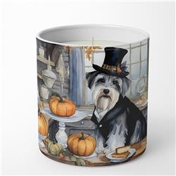10 oz Unisex Schnauzer Fall Kitchen Pumpkins Decorative Soy Candle