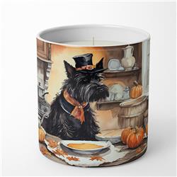 10 oz Unisex Scottish Terrier Fall Kitchen Pumpkins Decorative Soy Candle