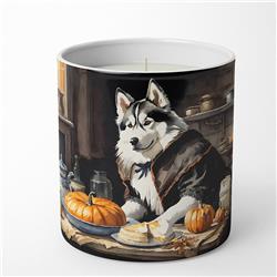 DAC1817CDL 10 oz Unisex Siberian Husky Fall Kitchen Pumpkins Decorative Soy Candle