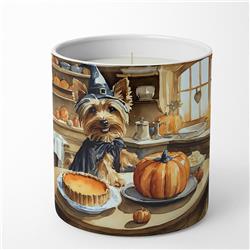 10 oz Unisex Silky Terrier Fall Kitchen Pumpkins Decorative Soy Candle