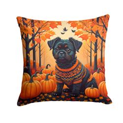 14 x 14 in. Unisex Affenpinscher Fall Fabric Decorative Pillow