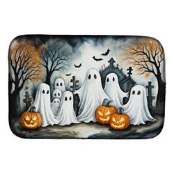 DAC2281DDM 21 x 14 in. Ghosts Spooky Halloween Dish Drying Mat