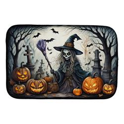 DAC2282DDM 21 x 14 in. Witch Spooky Halloween Dish Drying Mat