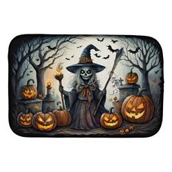 21 x 14 in. Unisex Witch Spooky Halloween Dish Drying Mat