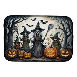 DAC2285DDM 21 x 14 in. Witches Spooky Halloween Dish Drying Mat