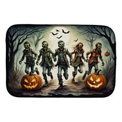 DAC2288DDM 21 x 14 in. Zombies Spooky Halloween Dish Drying Mat
