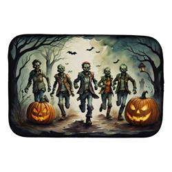 21 x 14 in. Unisex Zombies Spooky Halloween Dish Drying Mat