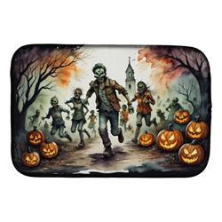 DAC2290DDM 21 x 14 in. Zombies Spooky Halloween Dish Drying Mat