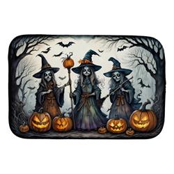 DAC2291DDM 21 x 14 in. Witches Spooky Halloween Dish Drying Mat
