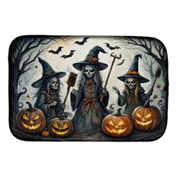 DAC2292DDM 21 x 14 in. Witches Spooky Halloween Dish Drying Mat