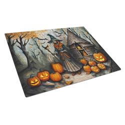 DAC2220LCB 15 x 12 in. Unisex Slavic Witch Spooky Halloween Glass Cutting Board - Large