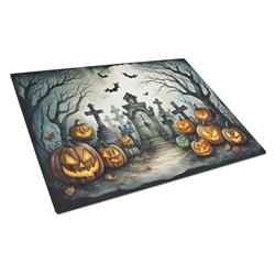 DAC2222LCB 15 x 12 in. Unisex Graveyard Spooky Halloween Glass Cutting Board - Large