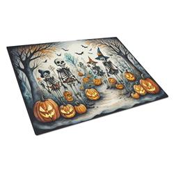 DAC2225LCB 15 x 12 in. Unisex Calacas Skeletons Spooky Halloween Glass Cutting Board - Large
