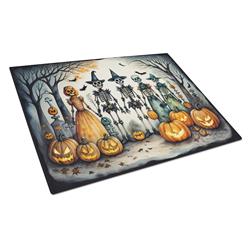 DAC2230LCB 15 x 12 in. Unisex Calacas Skeletons Spooky Halloween Glass Cutting Board - Large