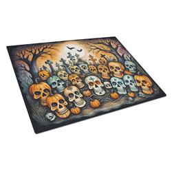DAC2231LCB 15 x 12 in. Unisex Calaveras Sugar Skulls Spooky Halloween Glass Cutting Board - Large