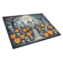 DAC2233LCB 15 x 12 in. Unisex Calaveras Sugar Skulls Spooky Halloween Glass Cutting Board - Large