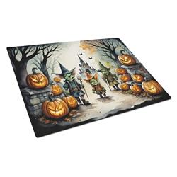 DAC2246LCB 15 x 12 in. Unisex Goblins Spooky Halloween Glass Cutting Board - Large