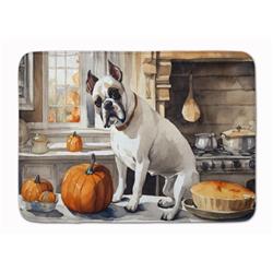 19 x 27 in. Unisex Boxer Fall Kitchen Pumpkins Memory Foam Kitchen Mat