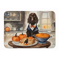 19 x 27 in. Unisex Boykin Spaniel Fall Kitchen Pumpkins Memory Foam Kitchen Mat