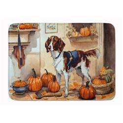 19 x 27 in. Unisex Brittany Fall Kitchen Pumpkins Memory Foam Kitchen Mat