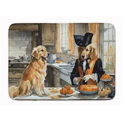 19 x 27 in. Unisex Golden Retriever Fall Kitchen Pumpkins Memory Foam Kitchen Mat