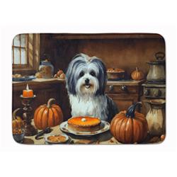19 x 27 in. Unisex Havanese Fall Kitchen Pumpkins Memory Foam Kitchen Mat