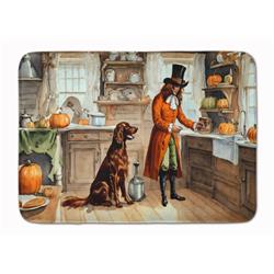 19 x 27 in. Unisex Irish Setter Fall Kitchen Pumpkins Memory Foam Kitchen Mat