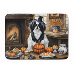 19 x 27 in. Unisex Japanese Chin Fall Kitchen Pumpkins Memory Foam Kitchen Mat
