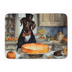19 x 27 in. Unisex Chocolate Lab Fall Kitchen Pumpkins Memory Foam Kitchen Mat