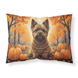 20.5 x 30 in. Unisex Cairn Terrier Fall Fabric Standard Pillowcase