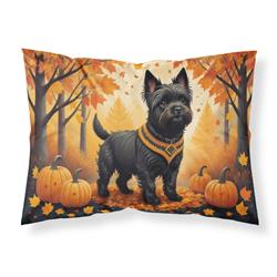 20.5 x 30 in. Unisex Black Cairn Terrier Fall Fabric Standard Pillowcase