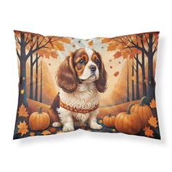 20.5 x 30 in. Unisex Cavalier Spaniel Fall Fabric Standard Pillowcase