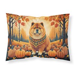 20.5 x 30 in. Unisex Chow Chow Fall Fabric Standard Pillowcase